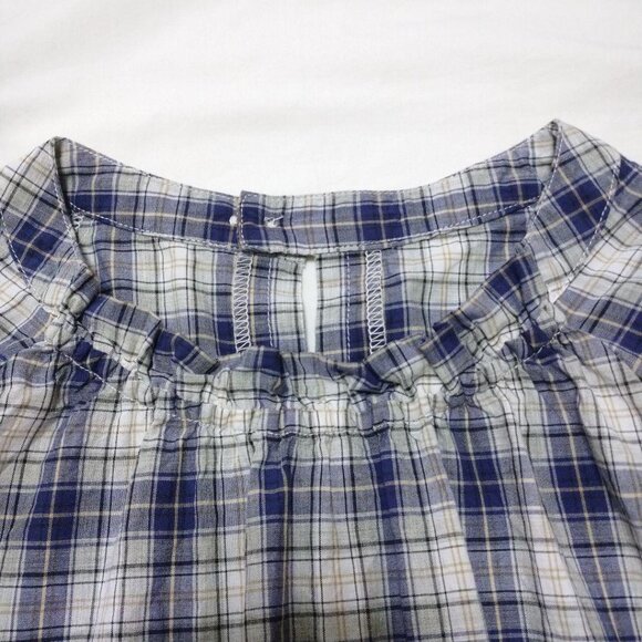 Croto Check Blouse Long Sleeve Size M - Picture 4 of 7